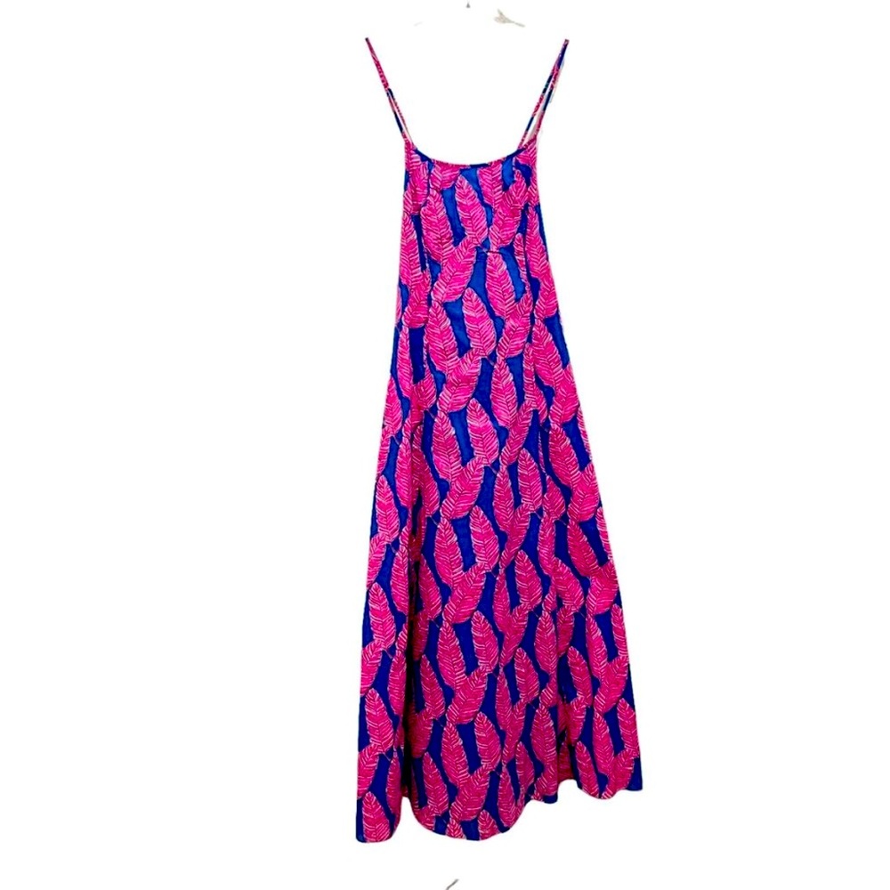 VINEYARD VINES Vibrant Pink and Blue Maxi Dress